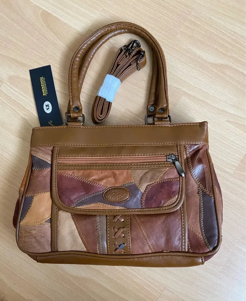 NEW WITH TAGS Shenzhou Leather Handbag ShoulderBag - Image 2