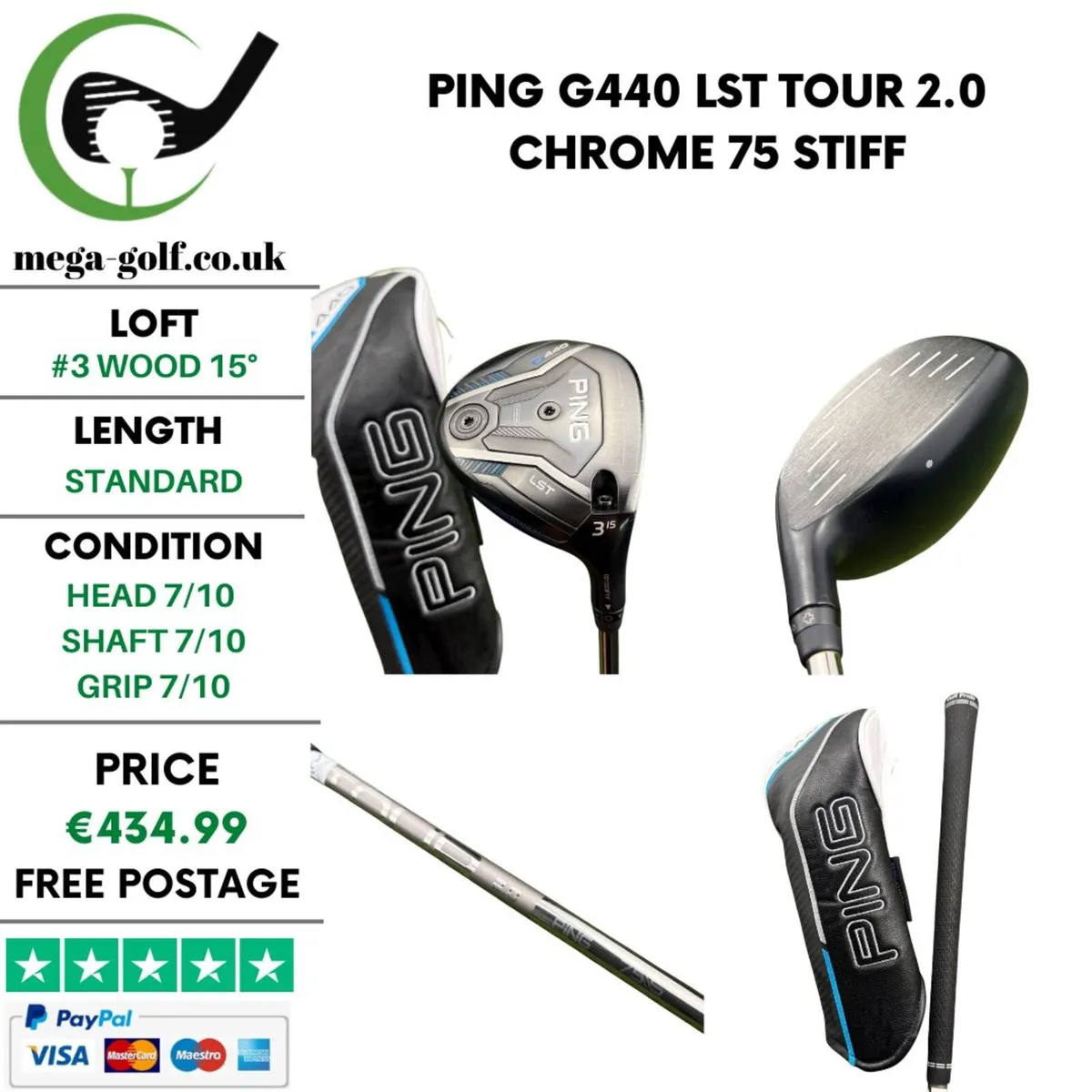 Ping G440 LST #3 Wood 15° / Stiff - Image 1