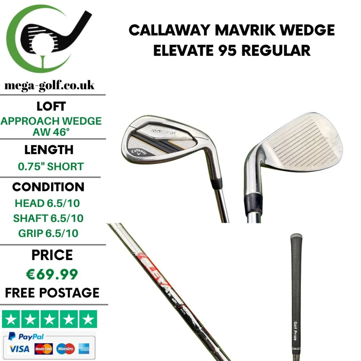 Callaway Mavrik Wedge Aw 46° / Elevate 95 Regular - Image 1