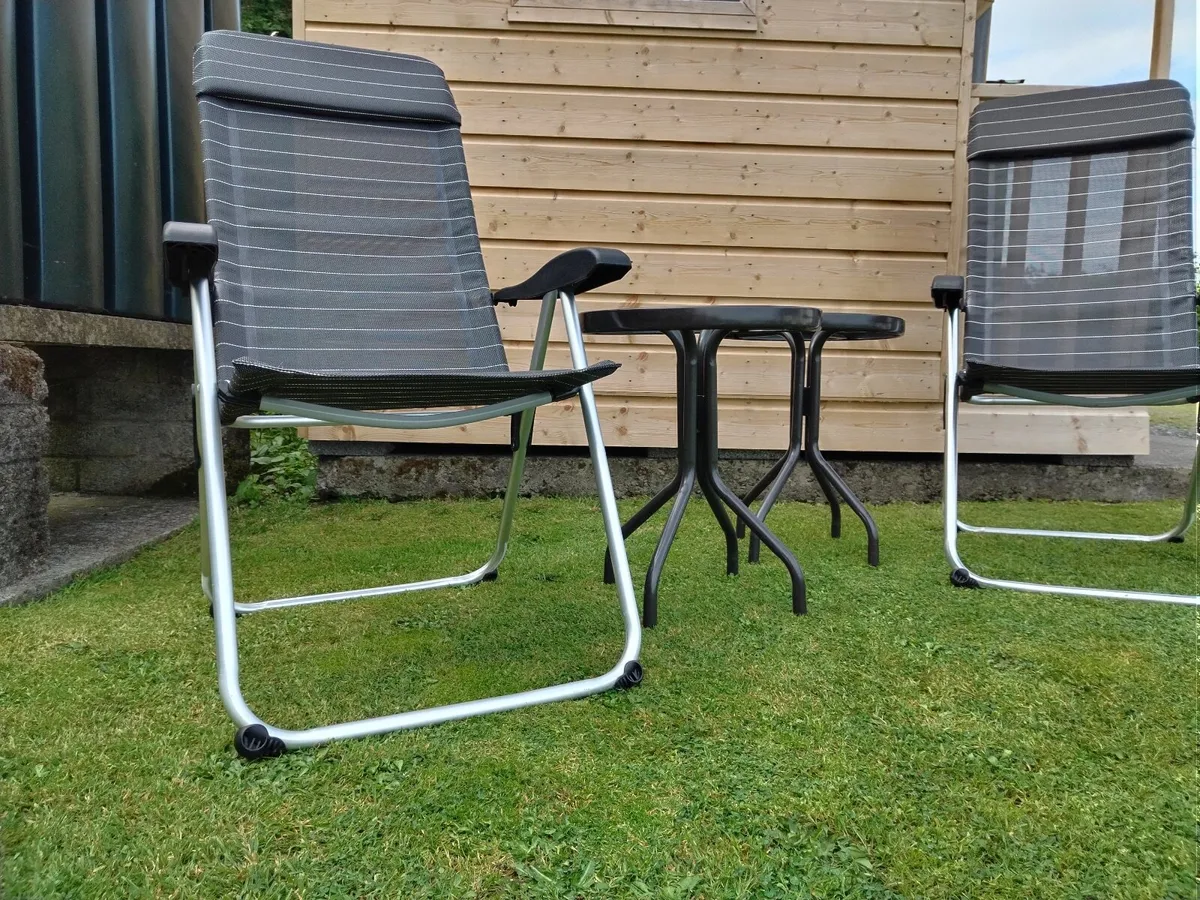 Garden Chairs and x2 Small Glass Top Tables €80 - Image 3