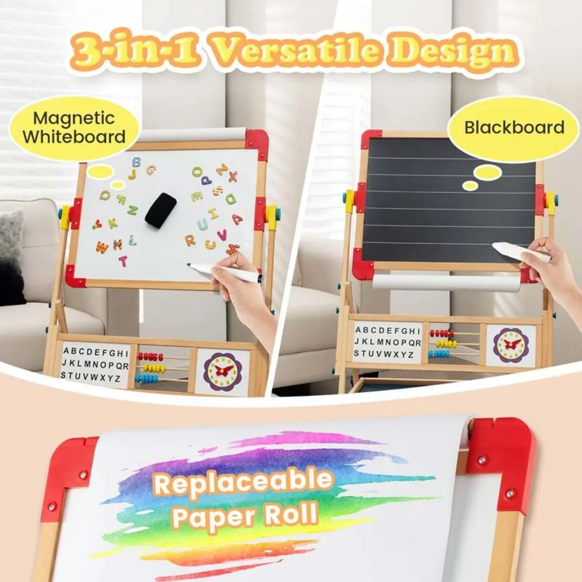 Wooden Art Easel for kids - Image 2