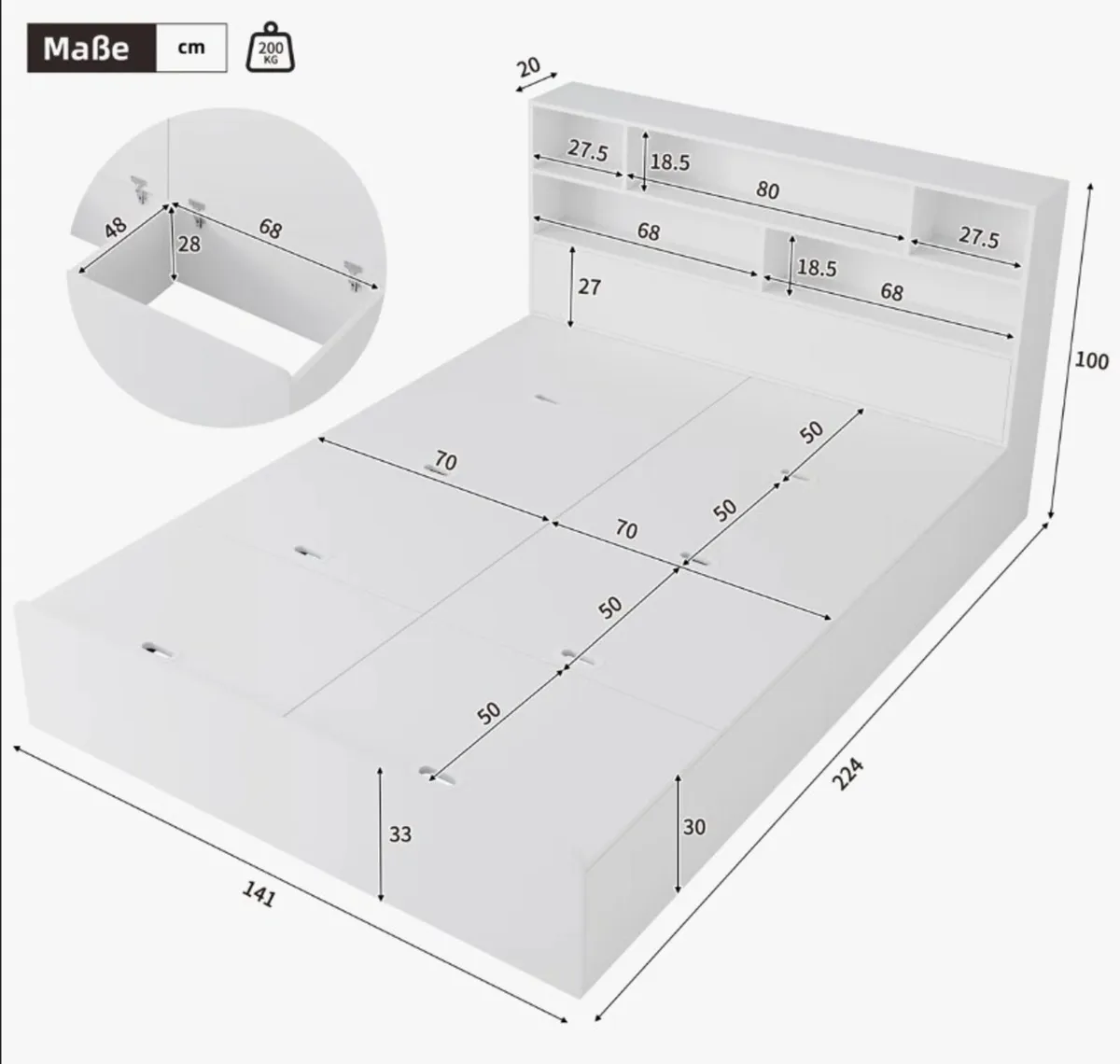 Double bed New - Image 3