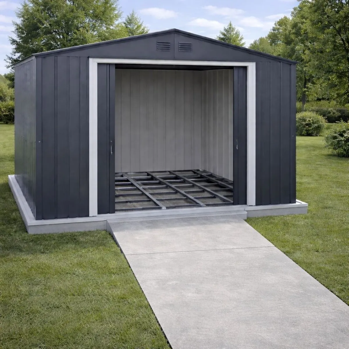 10×12 ECO Steel Garden Sheds (with Free Floor kit) - Image 2