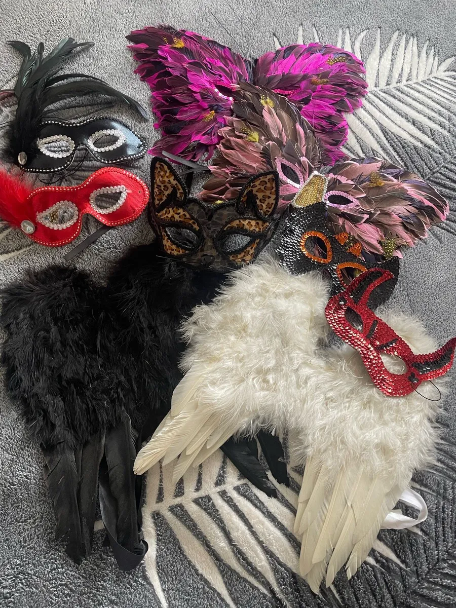 angel butterfly wings costume mask - Image 1