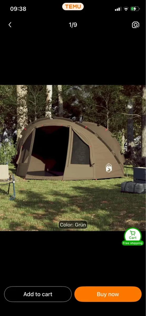 Large 4P Tent. 5 foot tall. 1 Room, Single skin. - Image 1