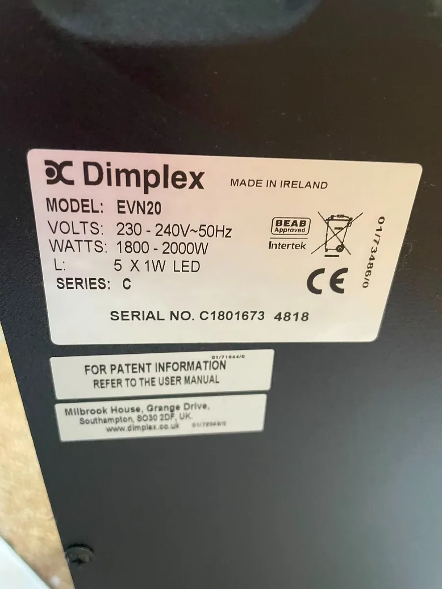Dimplex Electric Fire Stove:  €550 new - Image 4