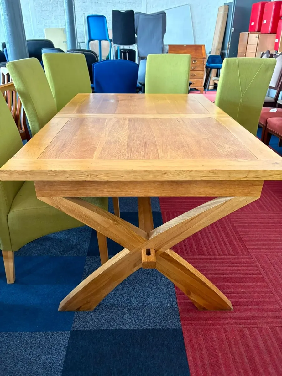 Dining Table Set - 1530 x 1000mm Table + 8 Chairs - Image 2