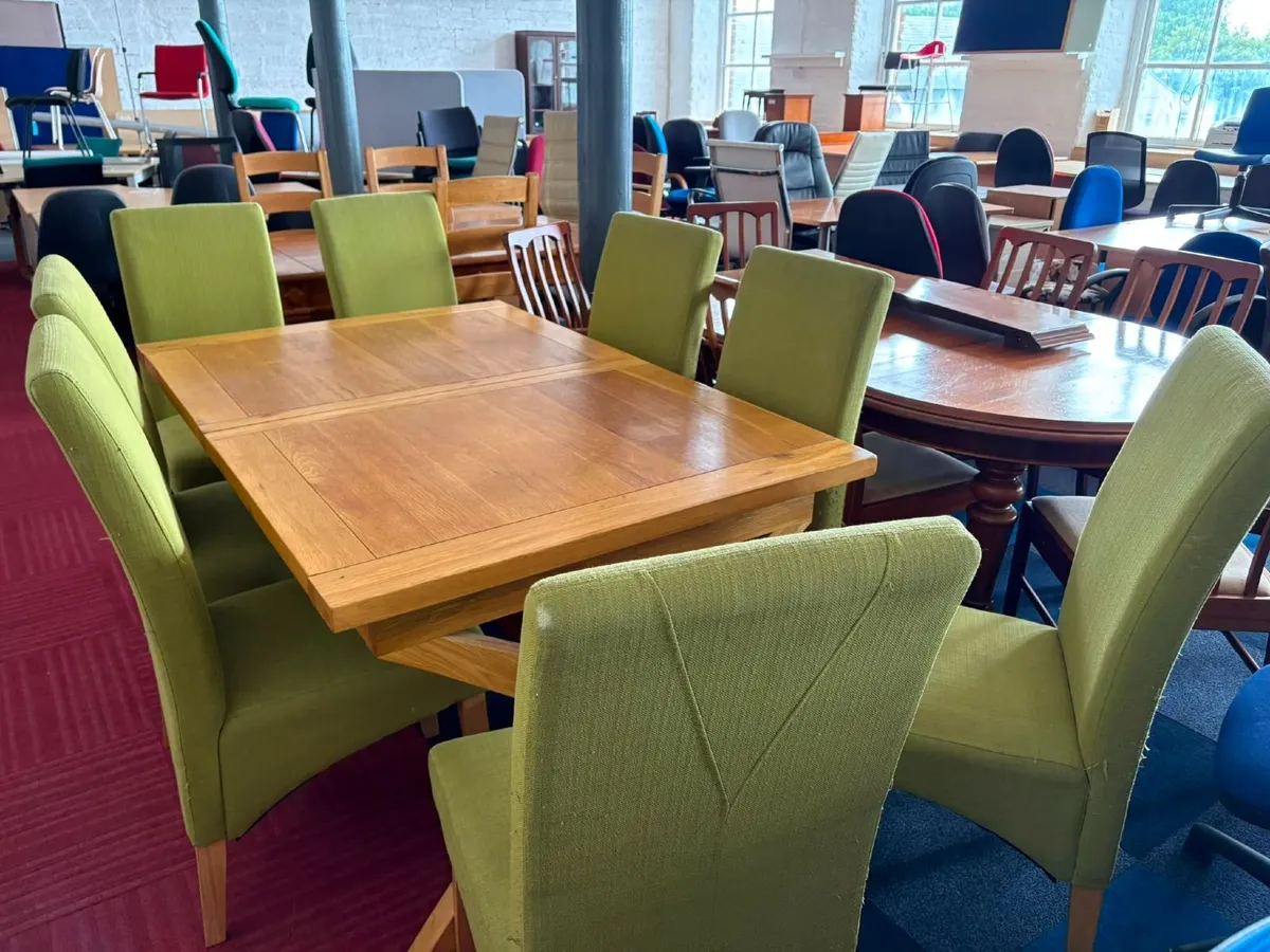 Dining Table Set - 1530 x 1000mm Table + 8 Chairs - Image 4