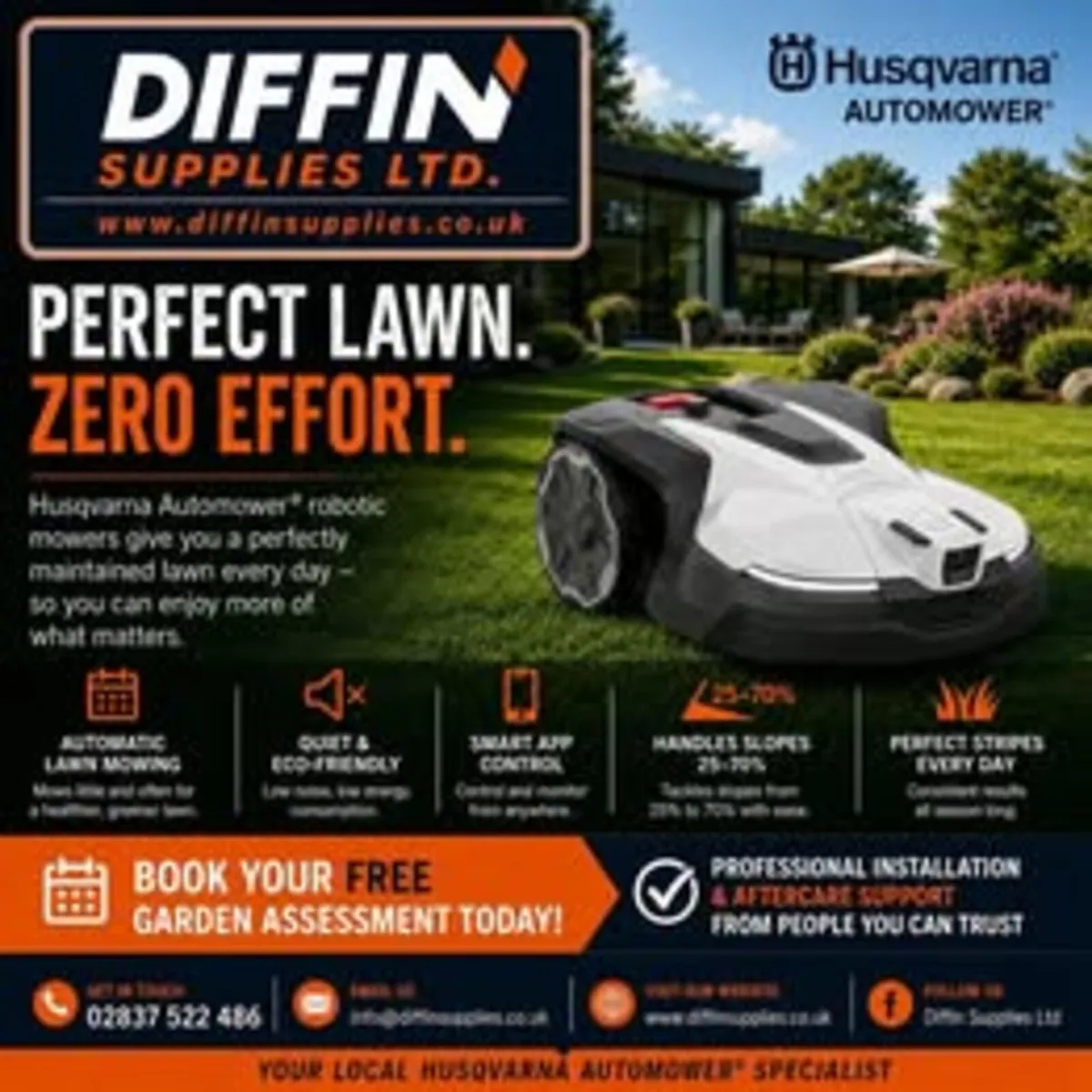 New Husqvarna Automower Robot Lawnmower