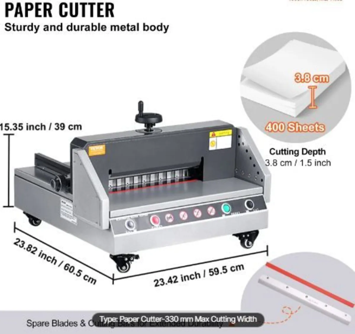 Electric Paper Cutter, 13" /330.2mm Cutting - Image 2