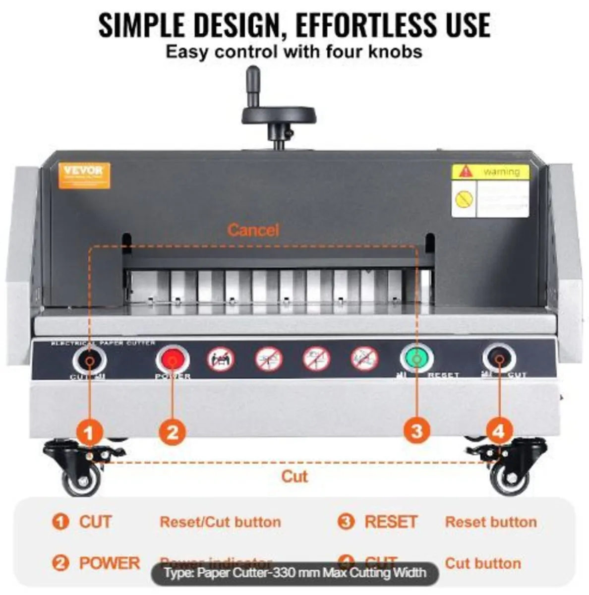 Electric Paper Cutter, 13" /330.2mm Cutting - Image 4
