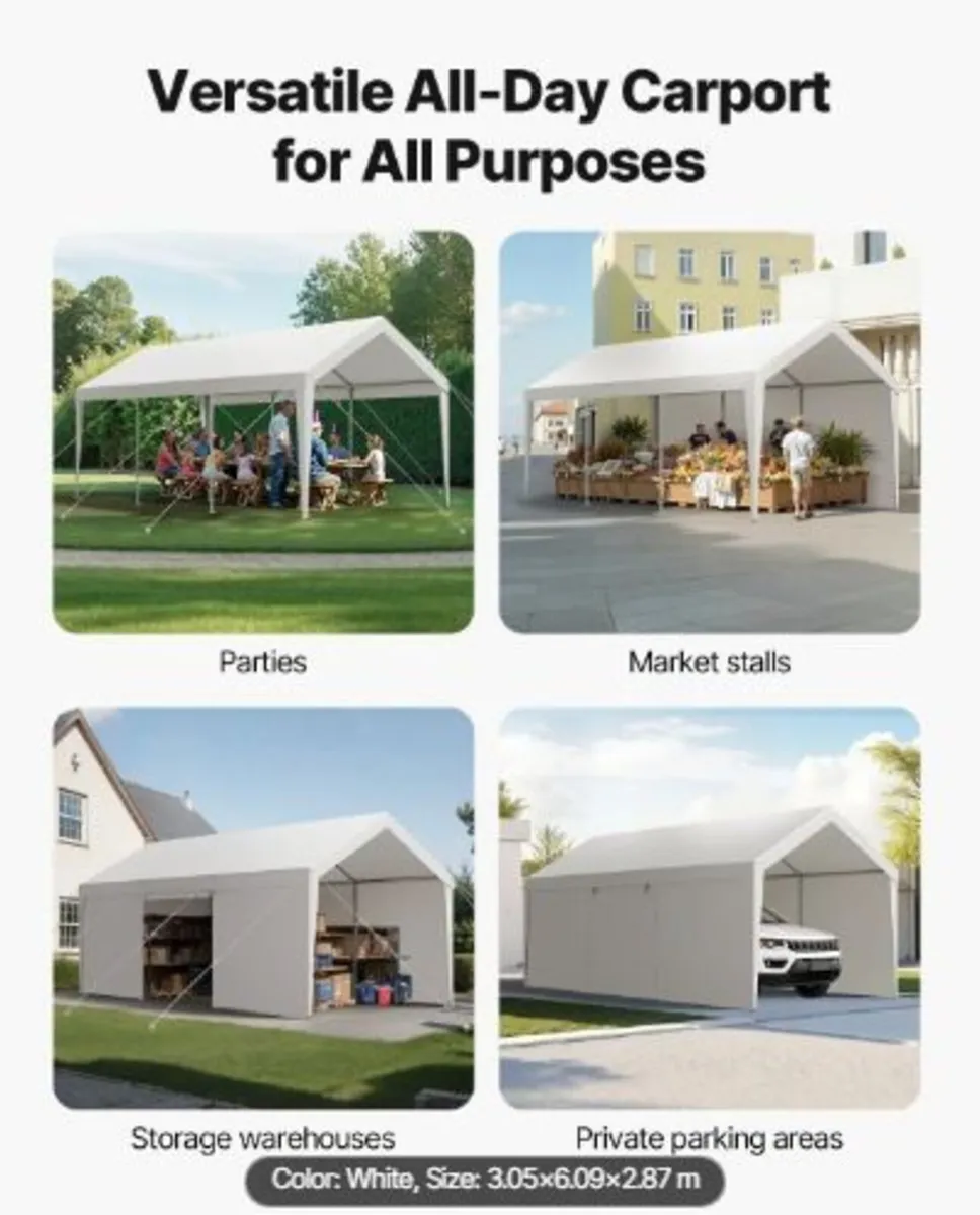 Carport, 10 x 20 FT Outdoor - Image 2