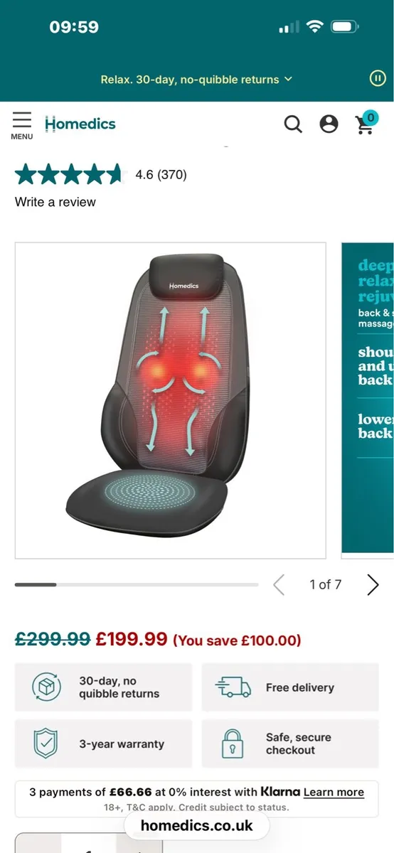 Back and seat massager - Image 1