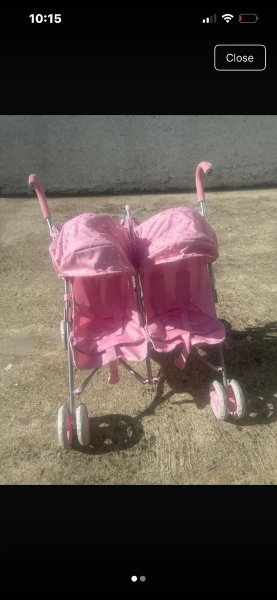 Kid twin pram