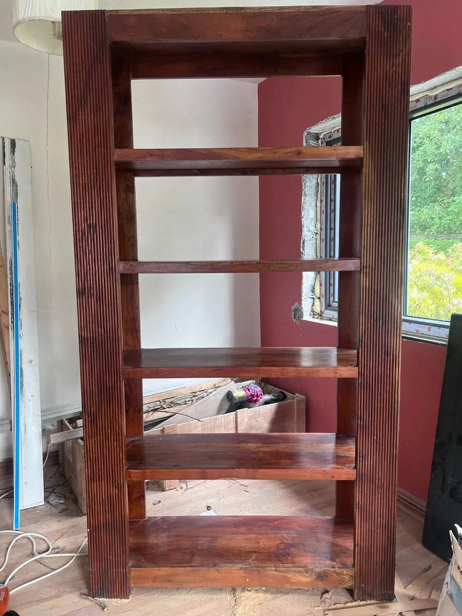 Solid wood book shelf