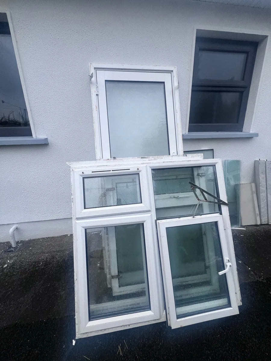 White double glazed windows and door