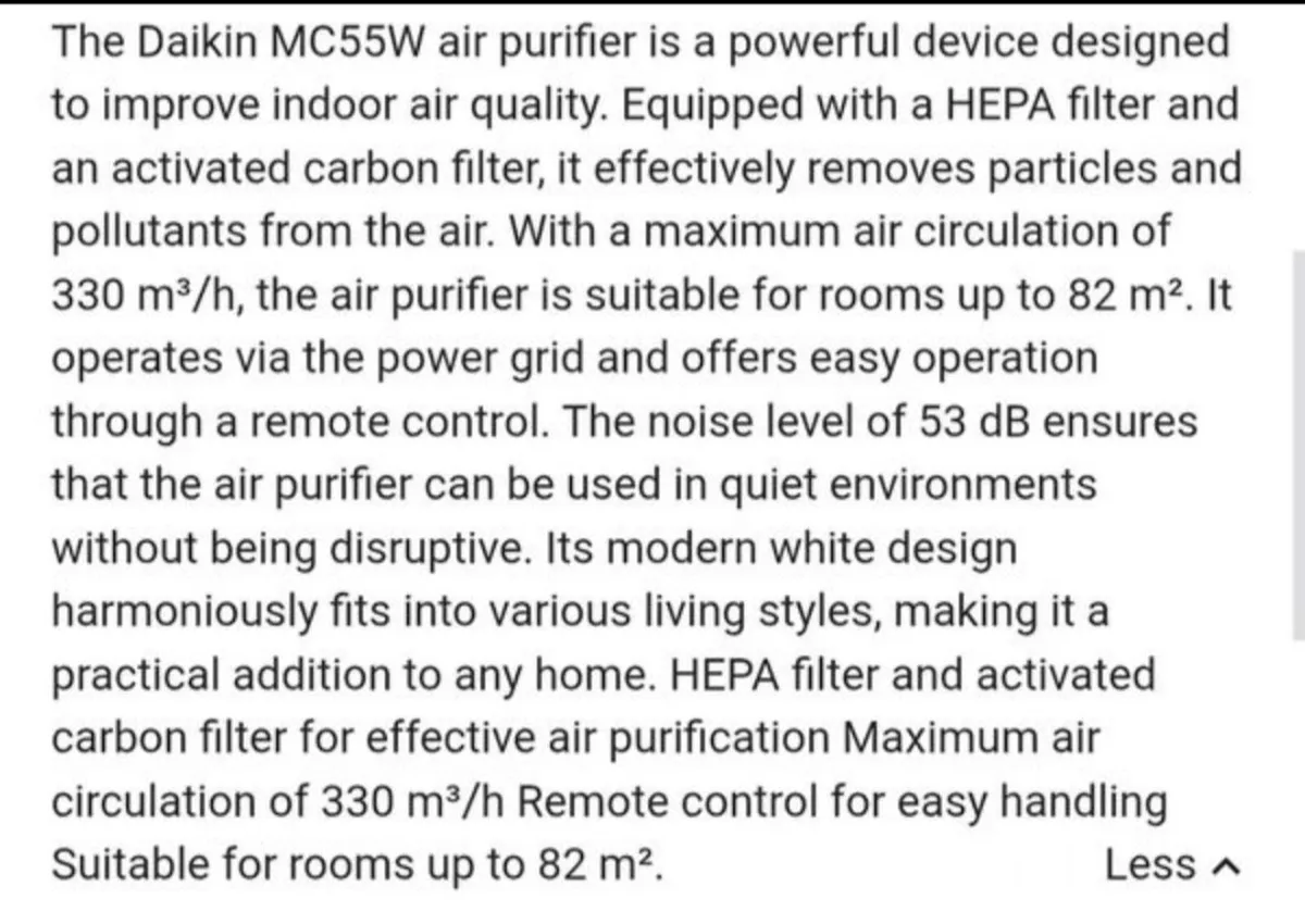 Daikin Air Purifier - Image 2