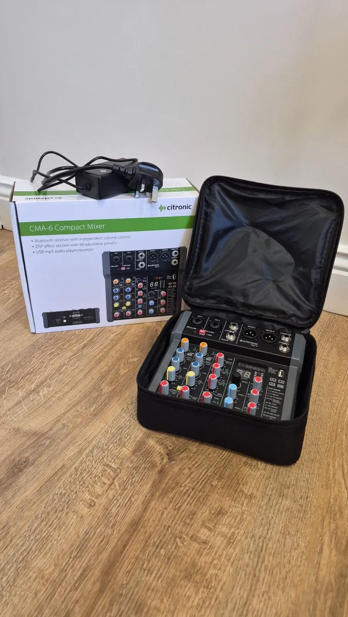 DJ/PA Bundle - Citronic Mixer, Mic, XLR Cables - I - Image 1