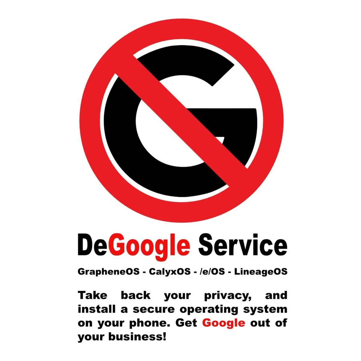 Degoogling Service