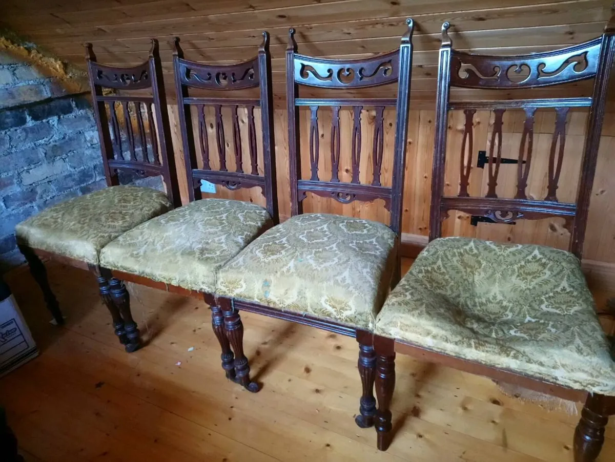 Two Armchairs and Six Dining Chairs - Image 2