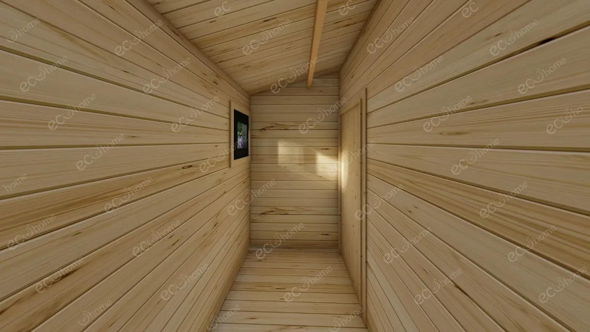 Ecohome.ie 2 Bed Log Cabin 45 sq.m. 5m x 9m - Image 4