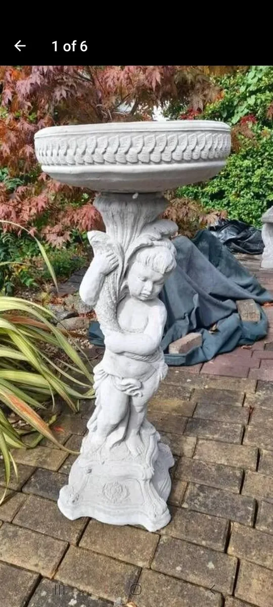Angel Bird Bath - Brand New - Only 85 - Image 1