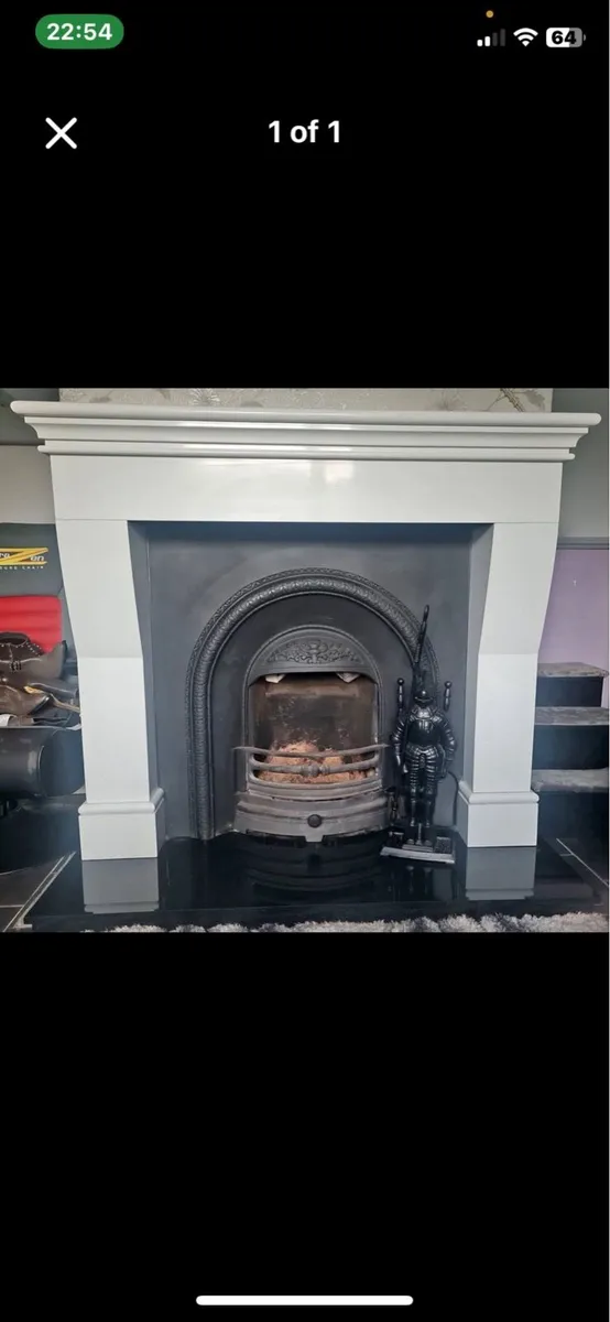Marble fireplace