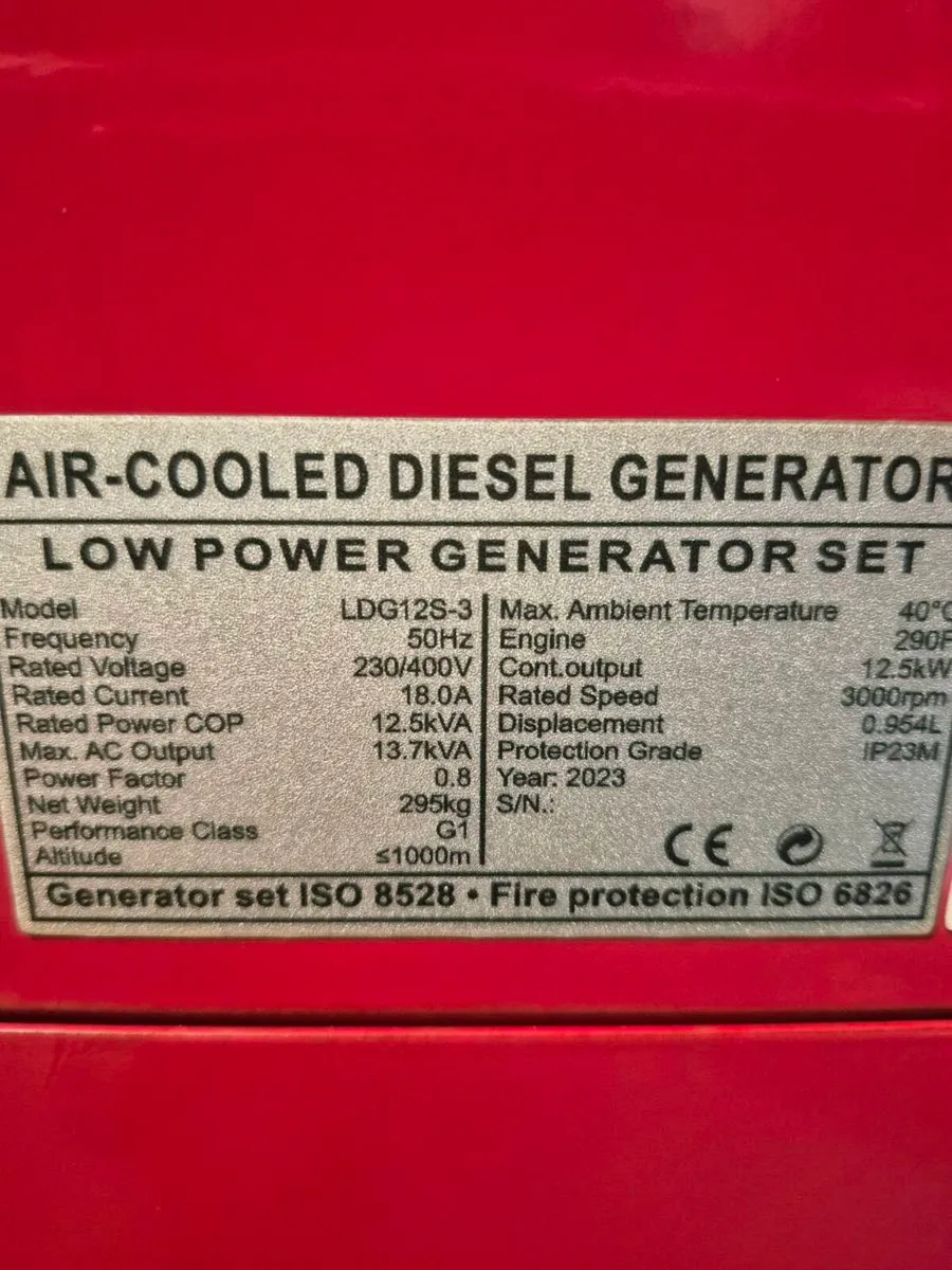 Silent Diesel Generator Pacini LDG12S-3 13.7kVA - Image 2