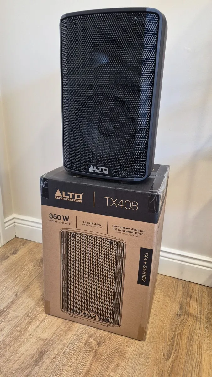 Alto TX408 8" Active PA Speaker - Like New, Boxed - Image 1