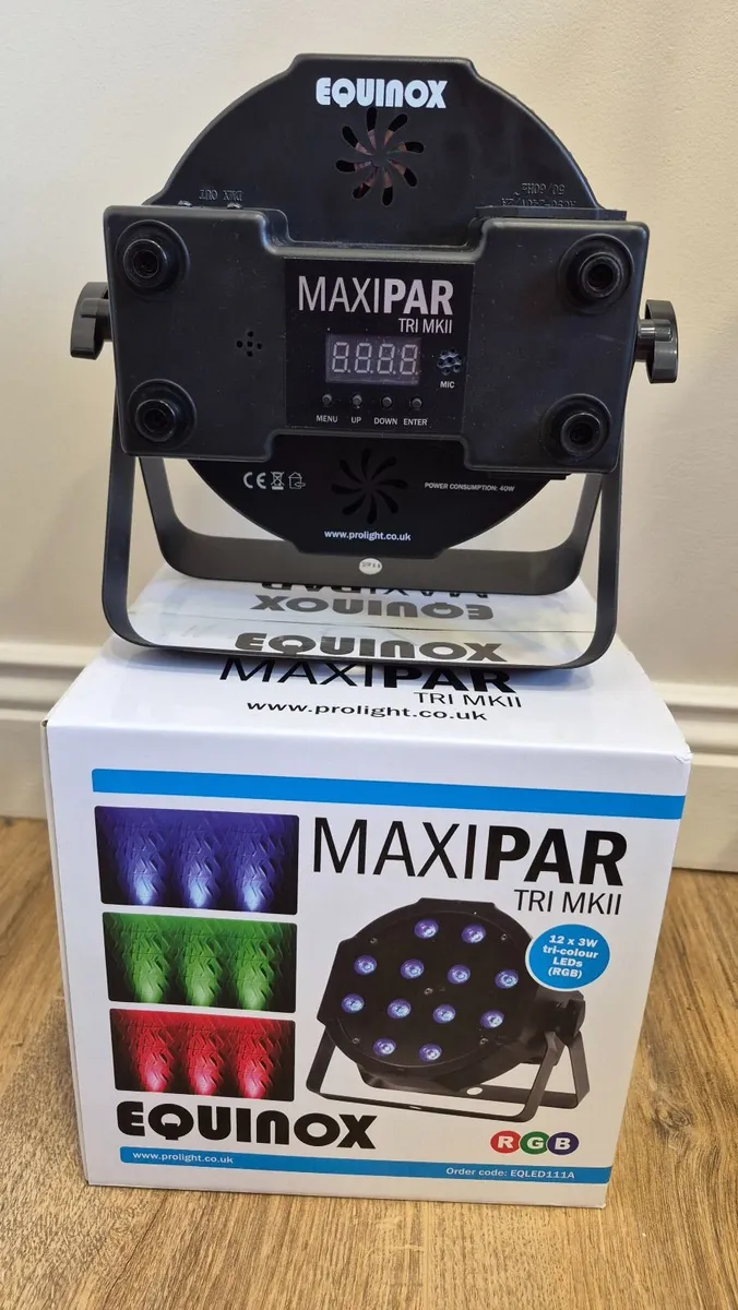 Equinox MaxiPar Tri MKII LED Lights (Pair) - Image 2