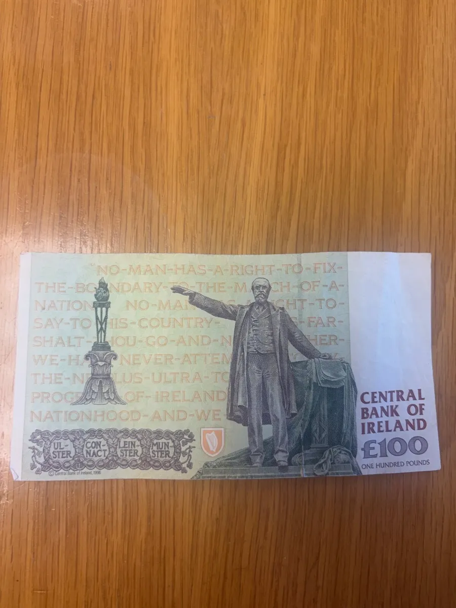 100 old Irish punt - Image 1