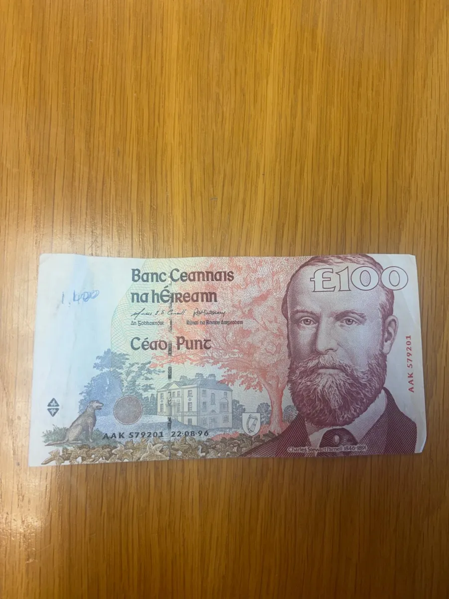 100 old Irish punt - Image 2