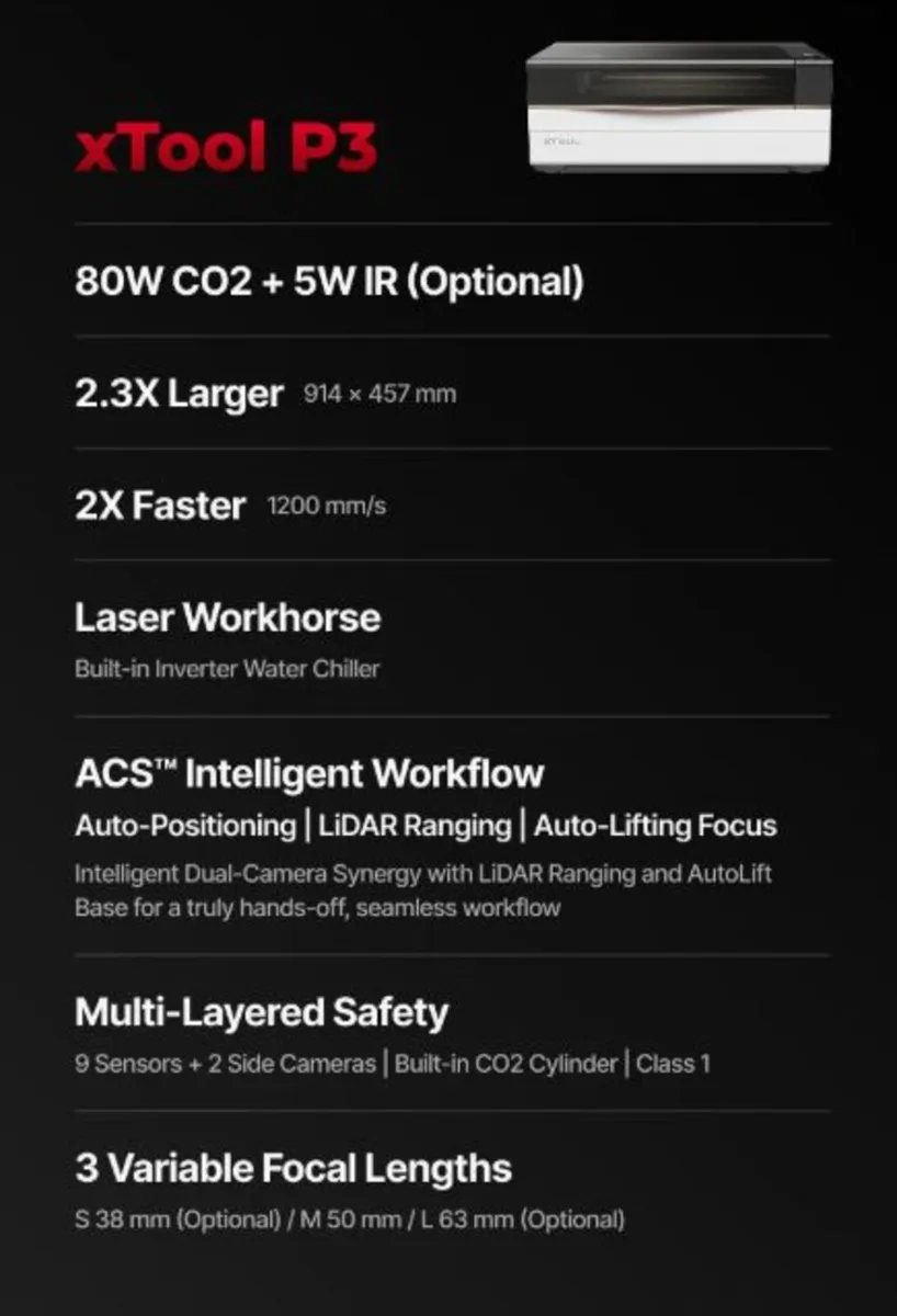 Xtool P3 All in one Bundle Laser - Image 3