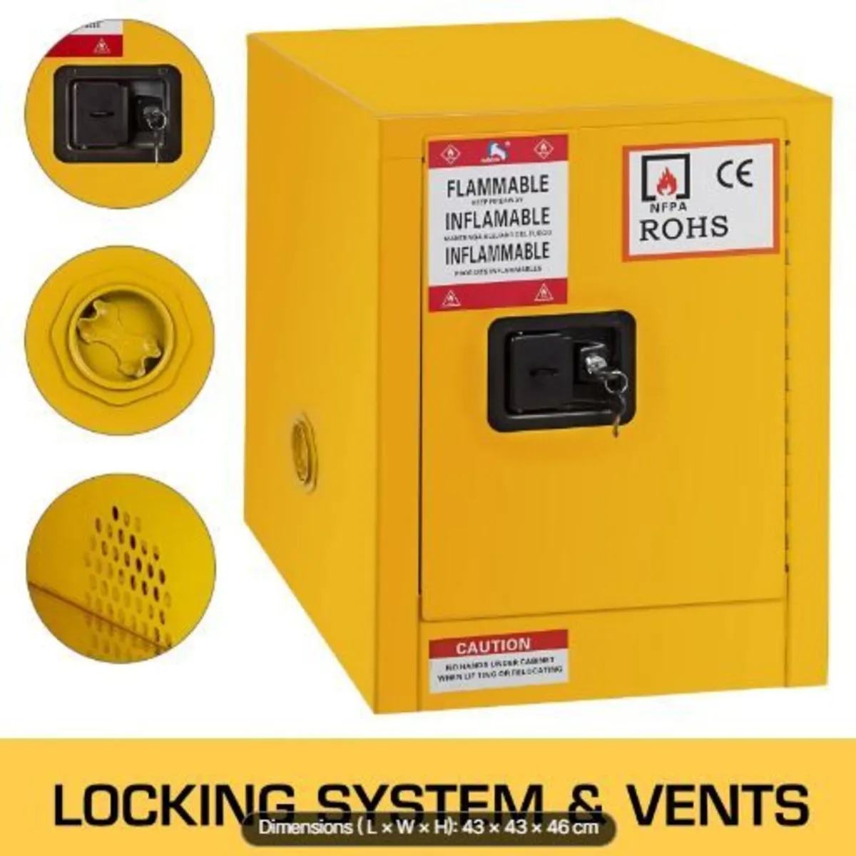 41.6 L Safety Cabinet 42.9 x 42.9 x 46 cm - Image 1