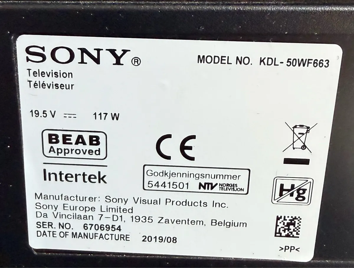 Sony Bravia 3 Smart TV (50”) - Image 3