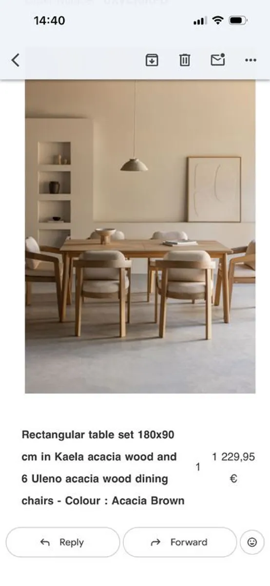 Dining Table and Chairs Set - Image 4