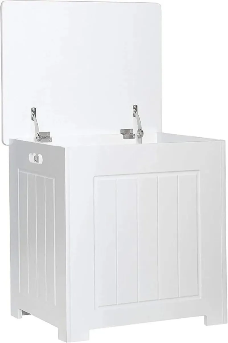 Wooden Storage Chest Laundry Storage Bin - Image 2