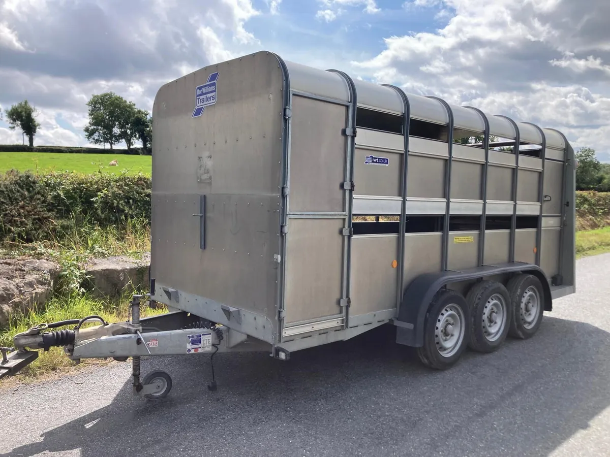 23 Ifor Williams Sheep Deck Trailer 14ft Tri Axle - Image 2