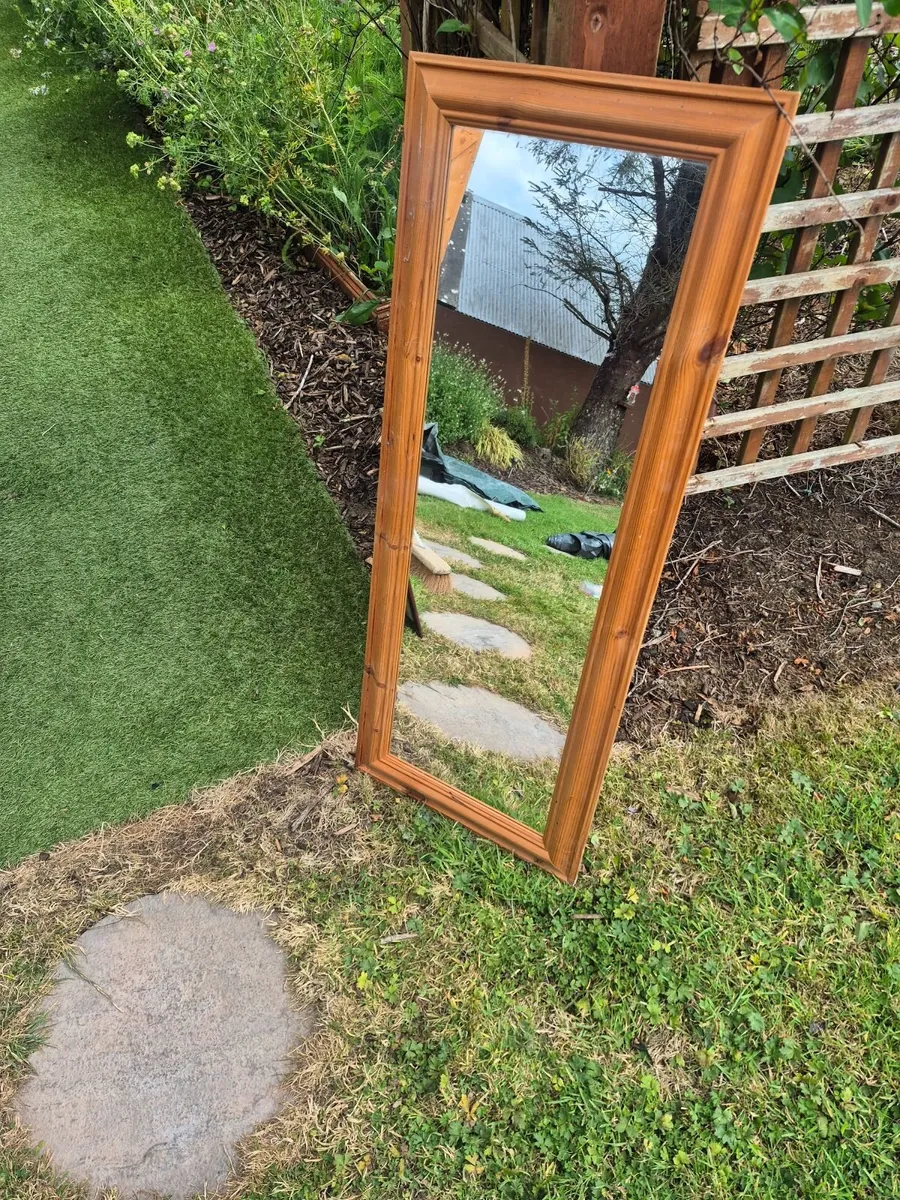 front door, wooden , and two mirrors. - Image 3