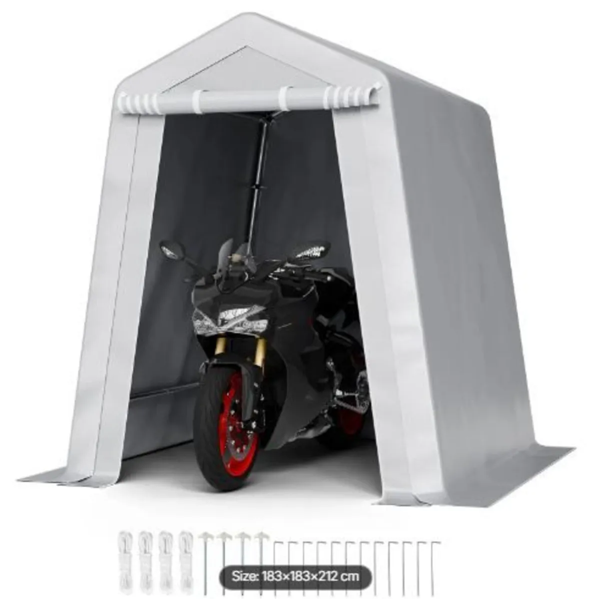Outdoor Storage Shed, 6 x 6 ft Portable - Image 4