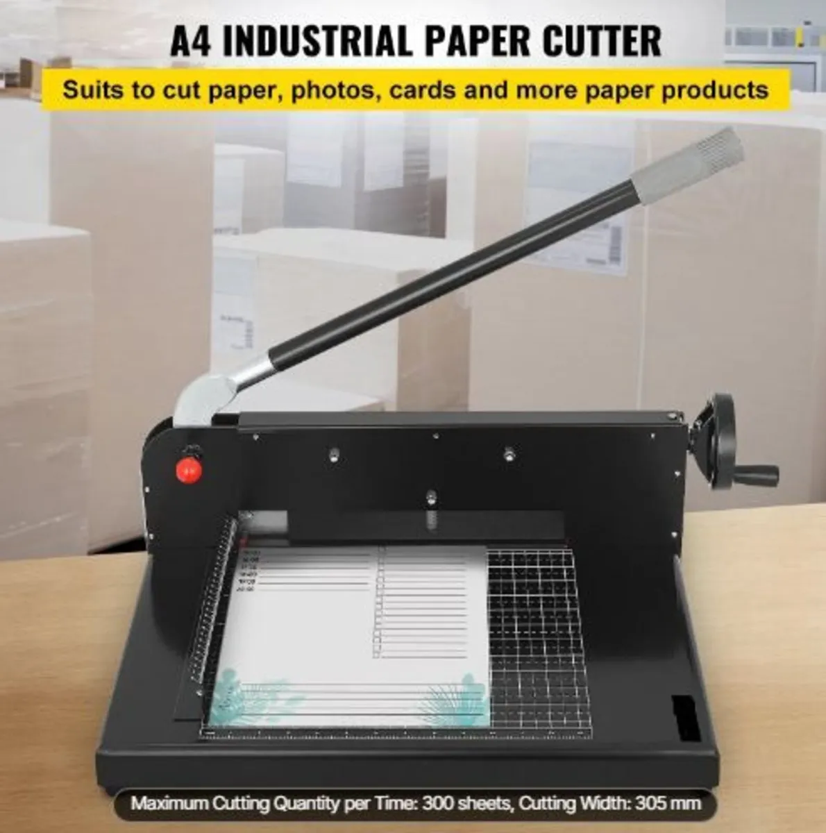 A4 Paper Guillotine 12" Width Paper Cutter - Image 1