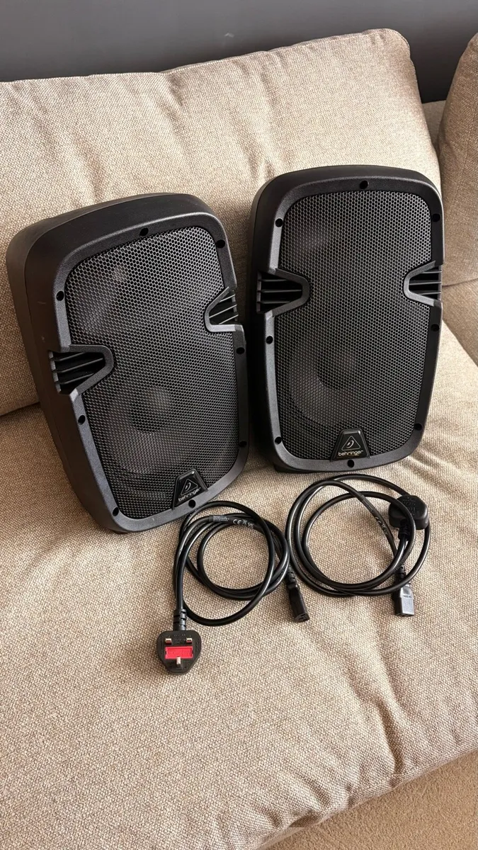 Behringer PK108A Active Powered PA Speakers (Pair) - Image 1