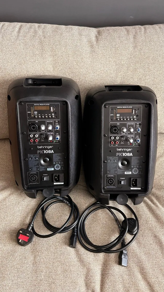 Behringer PK108A Active Powered PA Speakers (Pair) - Image 2