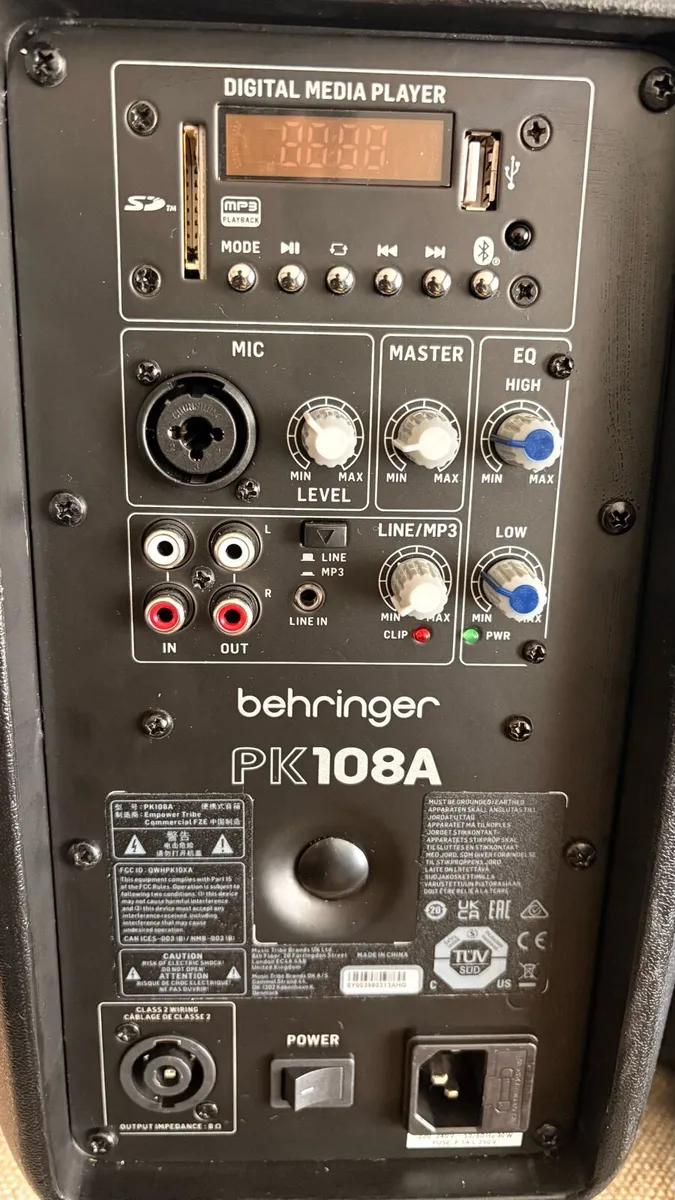 Behringer PK108A Active Powered PA Speakers (Pair) - Image 3
