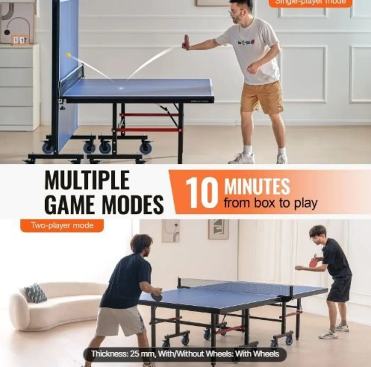 Ping Pong Table, Professional Table Tennis - Image 4