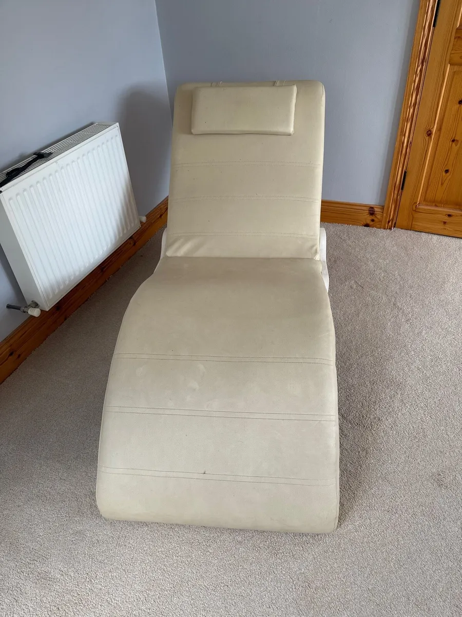 Modern Beige Lounge Chair - Image 2