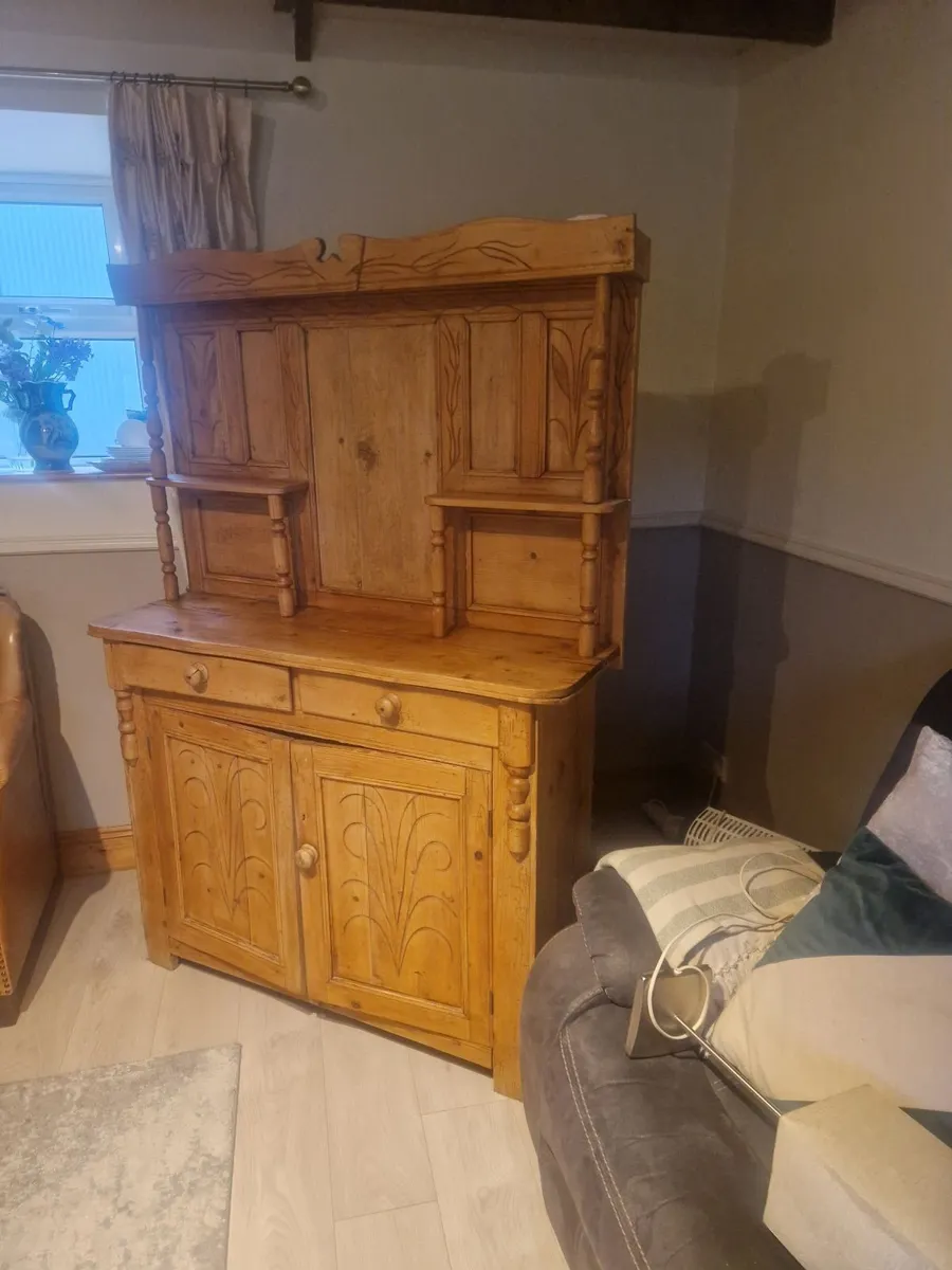 Antique pine dresser - Image 2