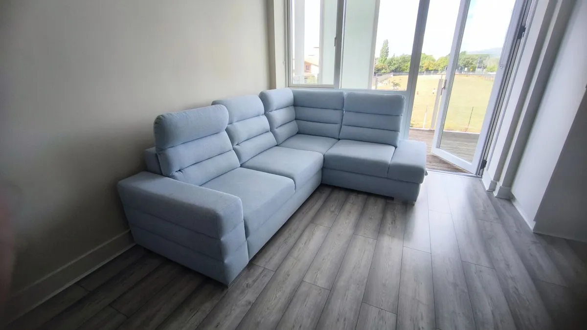 Corner Sofa Bed with Storage & Adjustable Headrest - Image 1