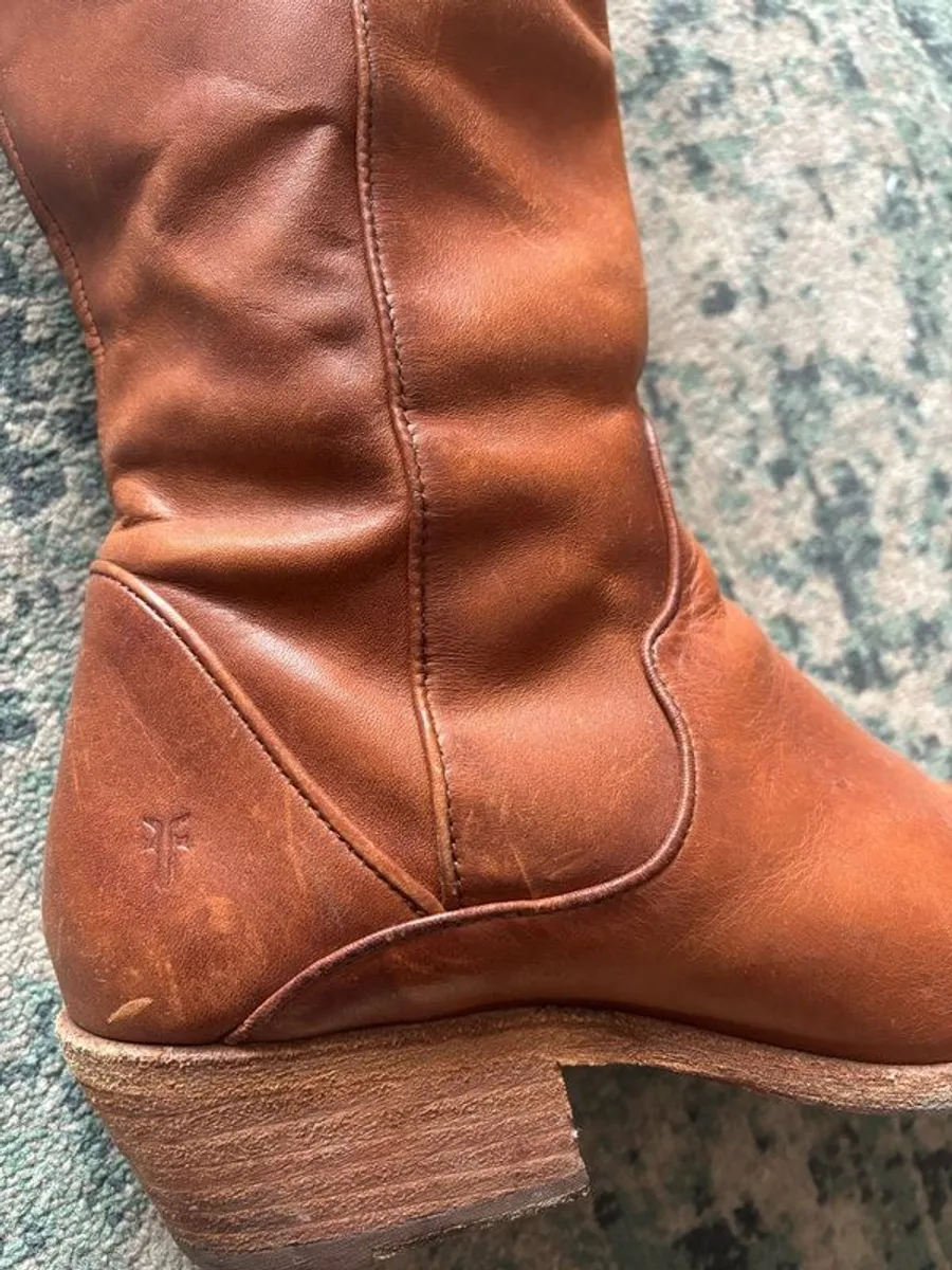 Tall Riding warm tan Boots size 6 UK USA Size 8/5 M - Image 1