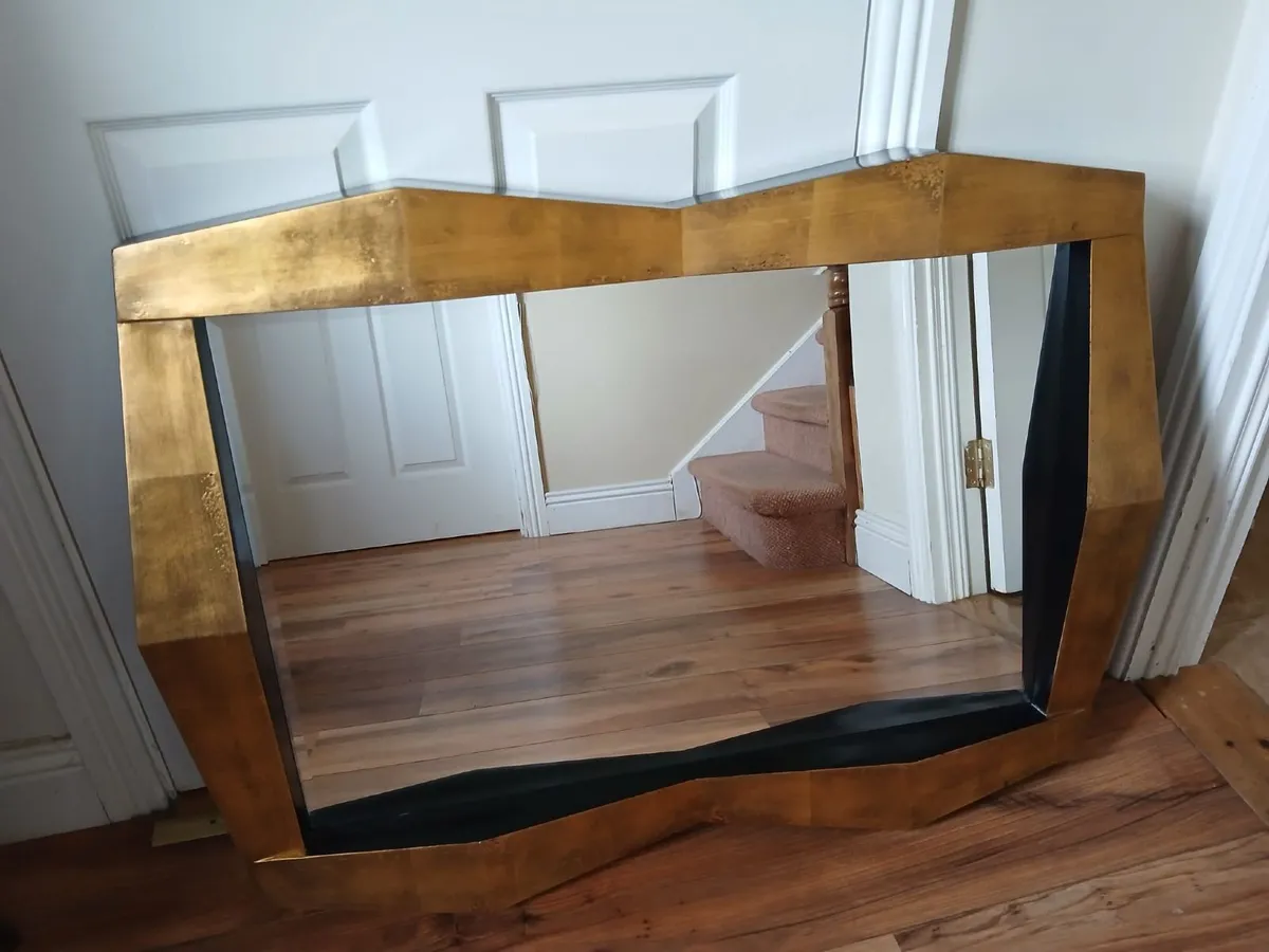 Stunning Gold and Black framed mirror - Image 1